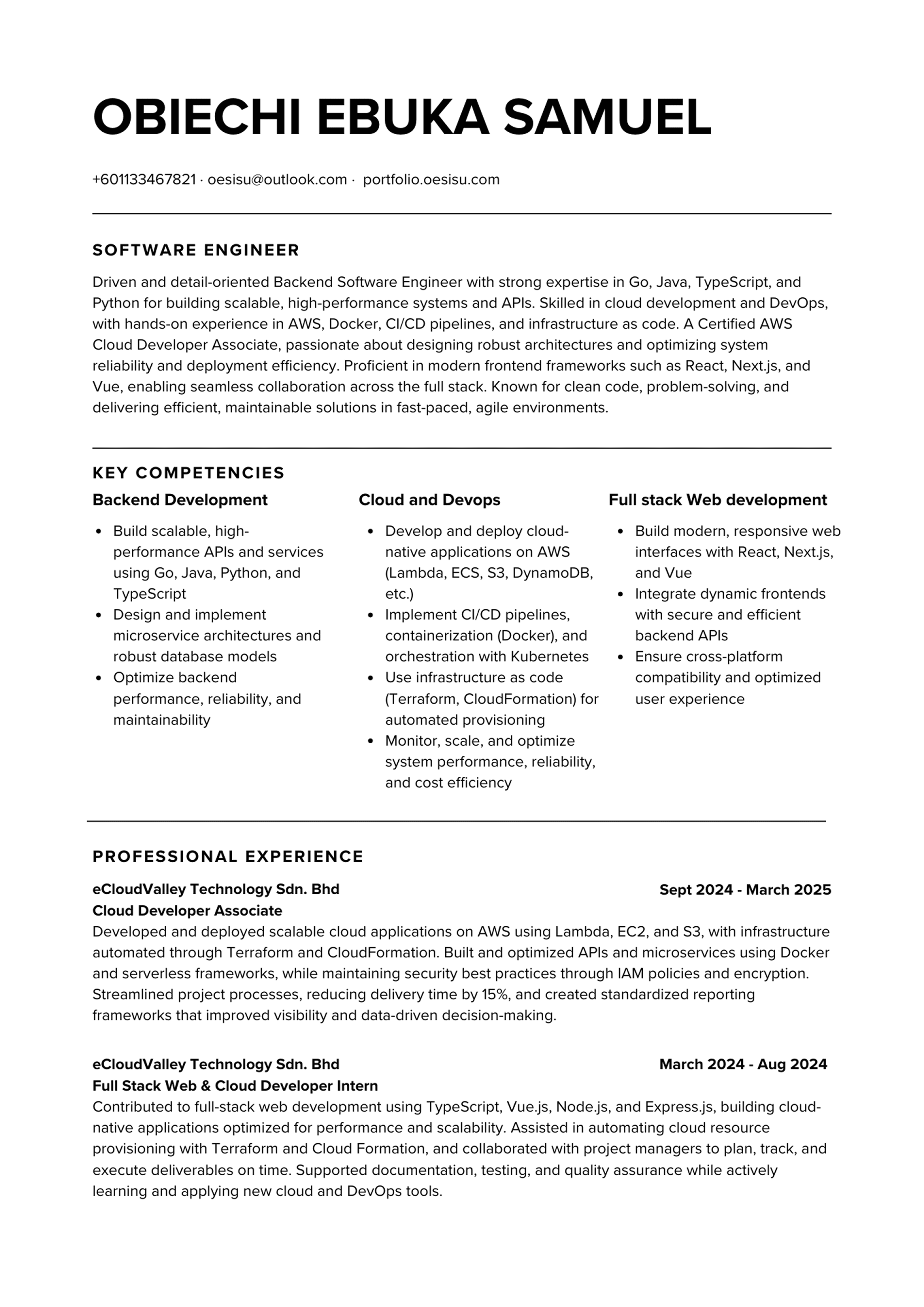 Resume Preview